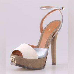 Fendi FF Fendista heel sandal